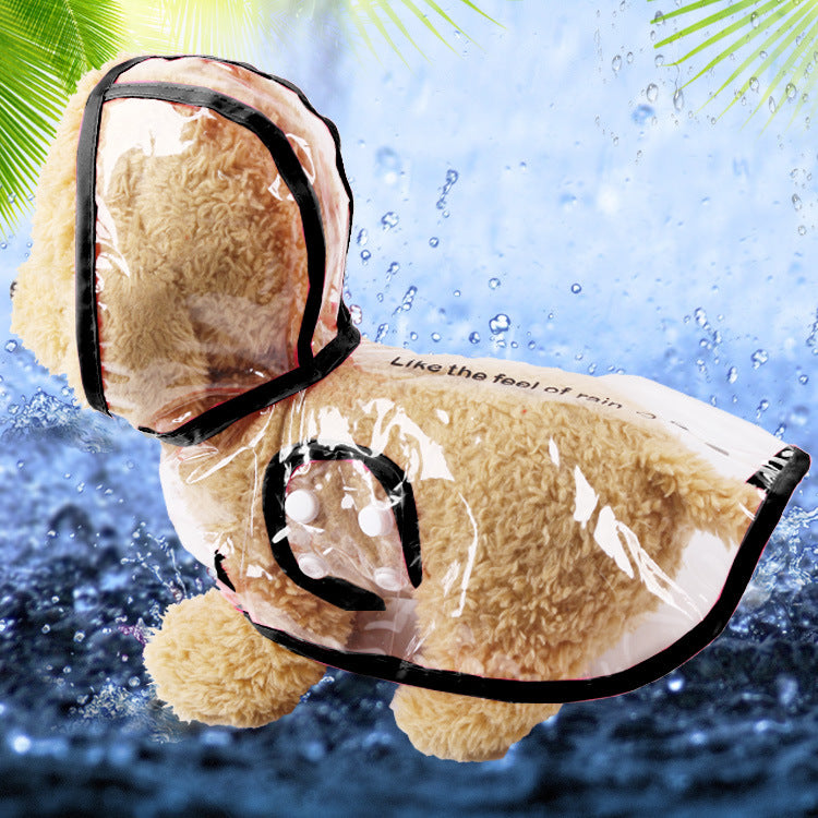 Waterproof Four-Legged Poncho for Small Dogs