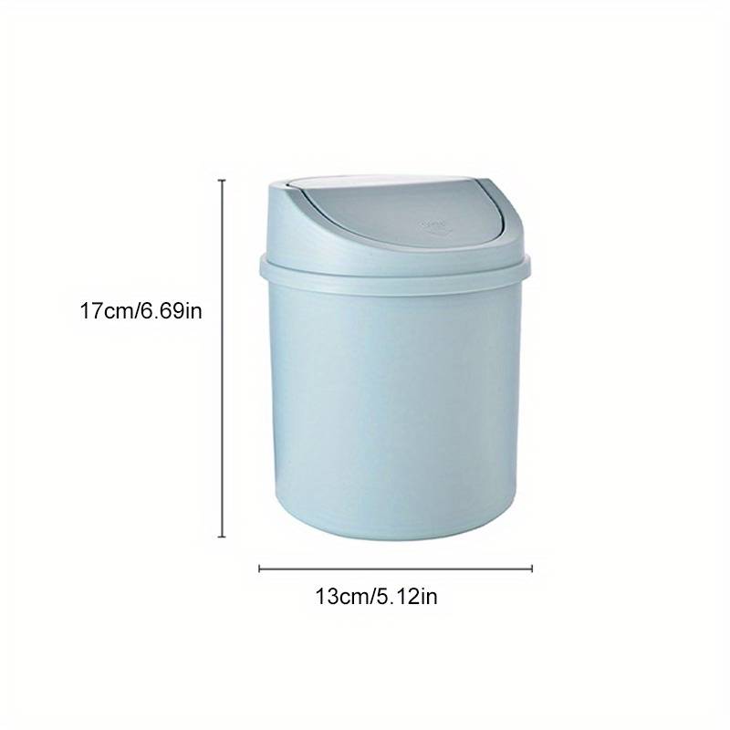 Mini Plastic Desktop Trash Can with Lid for Home Office, Bedroom, Bathroom, etc.