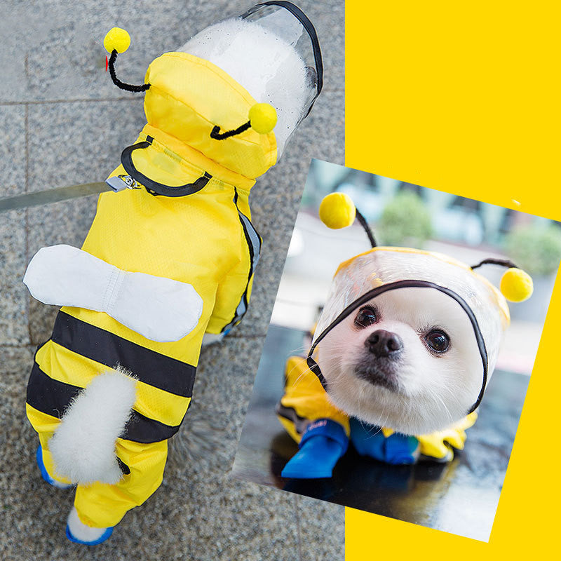Waterproof Puppy Dog Raincoat Poncho for Pets