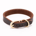 Real Cowhide Puppy Dog Collar