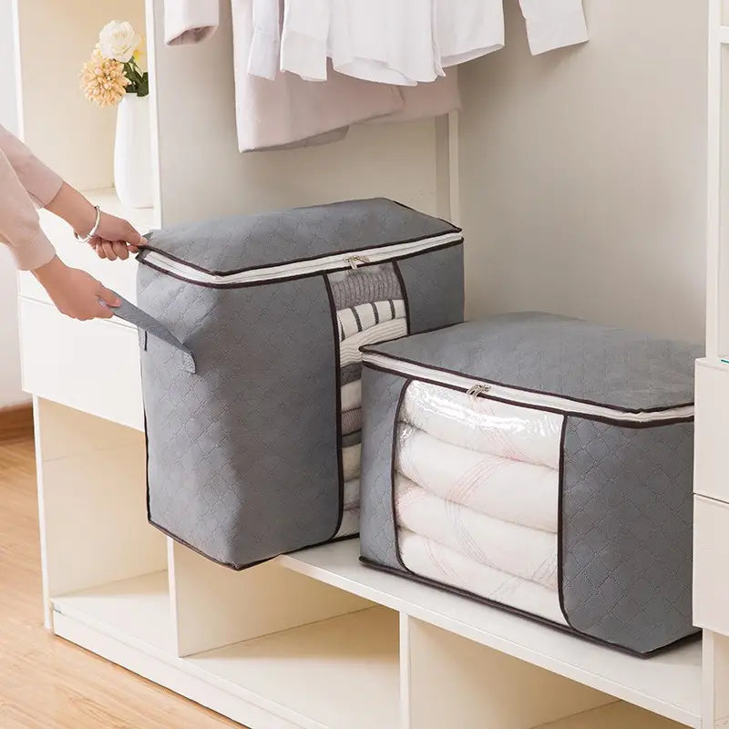 90L Large Storage Bags - Foldable Organizers (1 Pack)