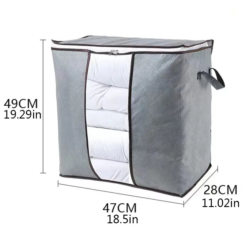 90L Large Storage Bags - Foldable Organizers (1 Pack)