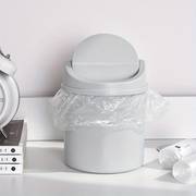 Mini Plastic Desktop Trash Can with Lid for Home Office, Bedroom, Bathroom, etc.